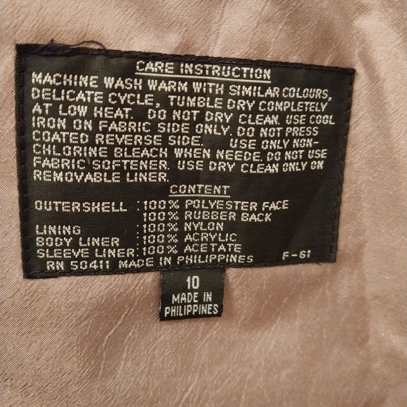 Bond Girl,  lined Trench Coat,nwot - Picture 10 of 11